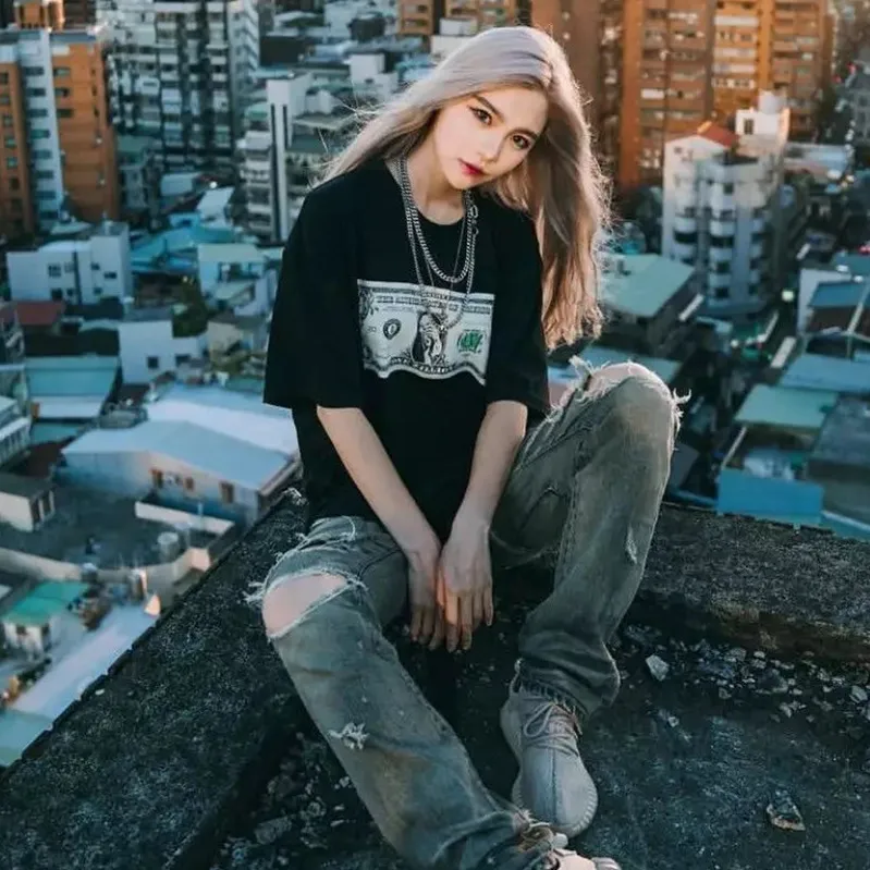 Swag Girl 2018 T Shirt Spoiled Dollar Printing Short Sleeved T