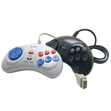 For SEGA Genesis 9pin Plug Game Controller for 16 bit handle controller 6 Button Gamepad for sega dreamcast MD Game Accessories For SEGA Genesis 9pin Plug Game Controller for 16 bit handle controller 6 Button Gamepad for sega dreamcast MD Game Accessories