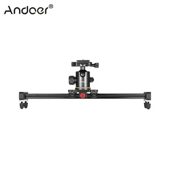 

Andoer 40cm/15.7inch Camera Video Slider Track Rail Stabilizer with Ball Head Quick Release Plate for Canon Nikon Sony DSLR