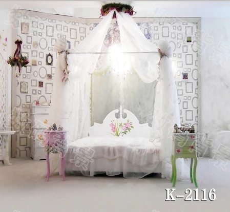 

10x10ft vinyl photography backdrop vinyl backdrops for photography vintage photography background indoor house bed k-2116