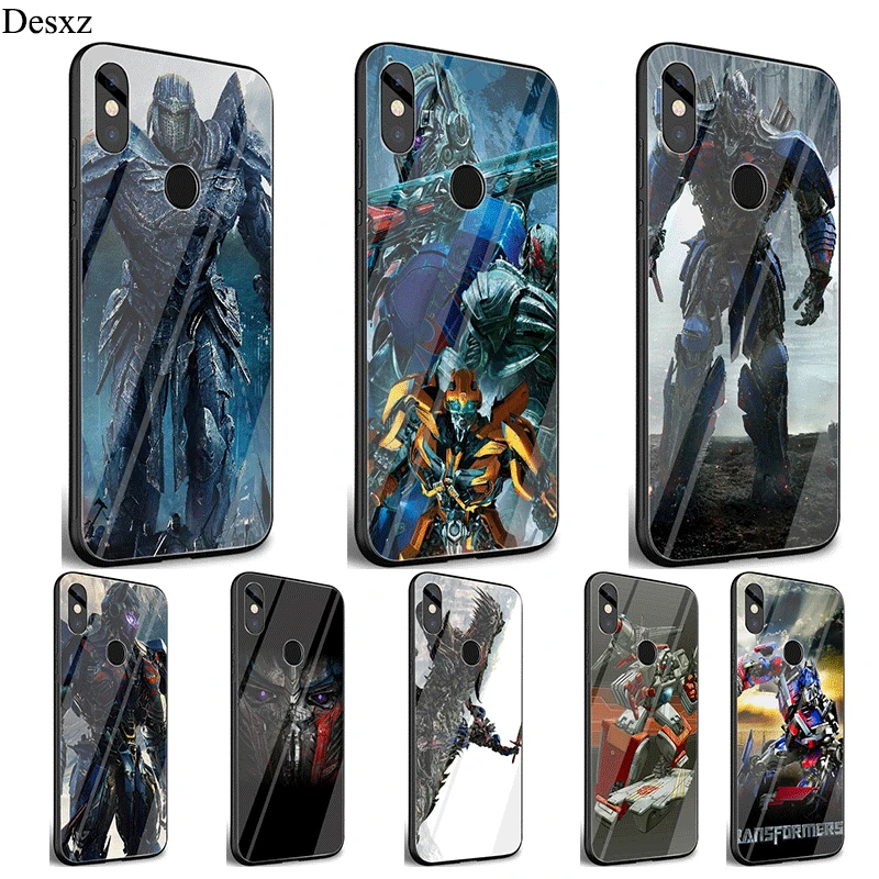 Cell Phone Case Glass Transformers For Xiaomi Mi 8 Lite A1 A2 5X 6X 9 Redmi Note 5 6 7 Pro 6A 4X Pocophone F1 Cover | Мобильные