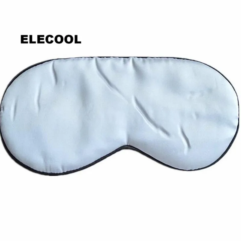 

ELECOOL 100% Silk Sleeping Eye Patch Eye Mask Cover Soft Travel Rest Relax Blindfold Shield Cover Eye Care Tool