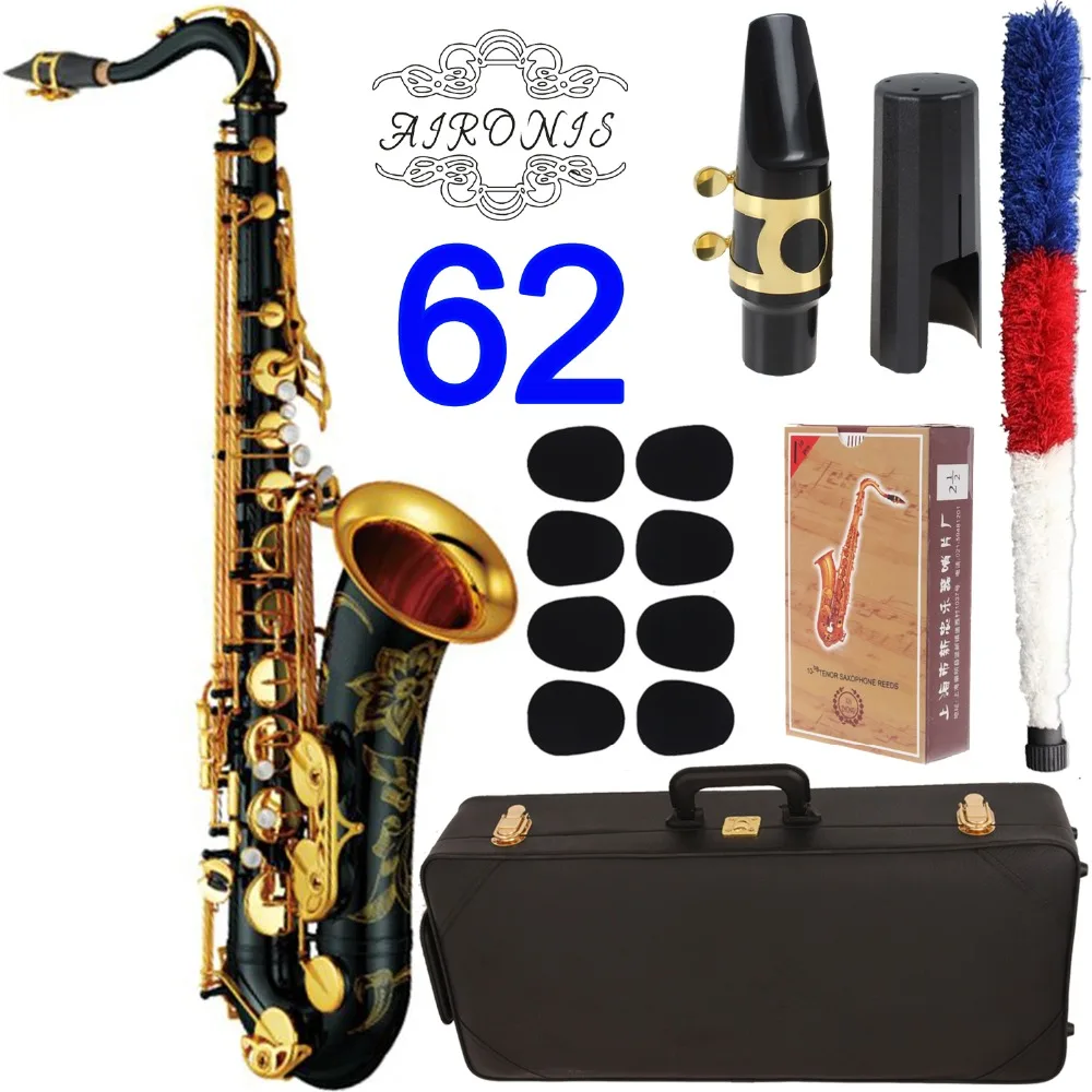 

Japan Tenor Saxophone 62 Black Lacquer With Case Sax Tenor Mouthpiece Ligature Reeds Neck Musical Instrument Accessories