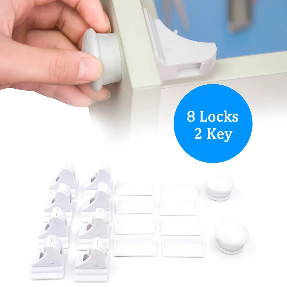 Willcare Magnetic Cabinet Locks Baby Protection Child Proof Drawer