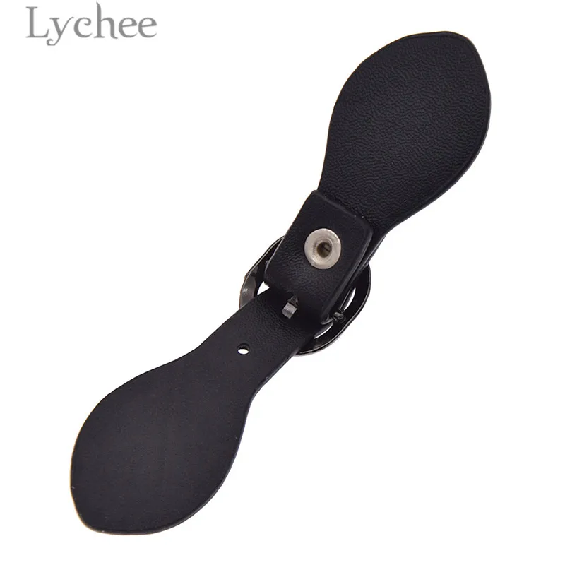 Lychee 2 шт. металлические кнопки из искусственной кожи высококачественные пряжки