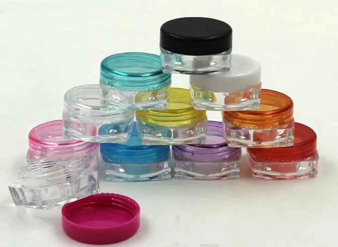 Mix Color 5g Small Empty Cosmetic Refillable Bottles Plastic Eyeshadow font b Makeup b font Face