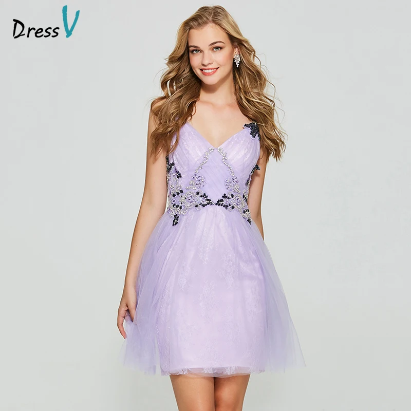 Dressv lavender elegant dress a line spaghetti straps