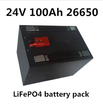 

Rechargeable 24v 100Ah 26650 LiFepo4 battery pack for solar energy storage Telecom home storage UPS RV Caravan Marine yachts