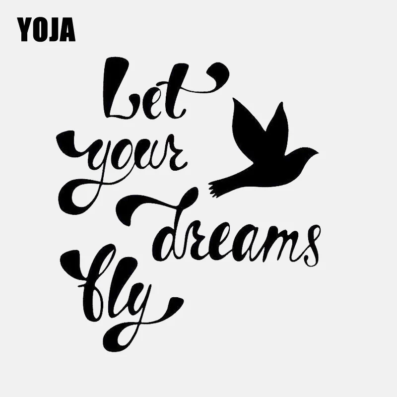 YOJA 43.3CM*48CM Let Your Dreams Fly Home Living Room Decor PVC Wall Sticker For Kidsroom W1-242 | Дом и сад
