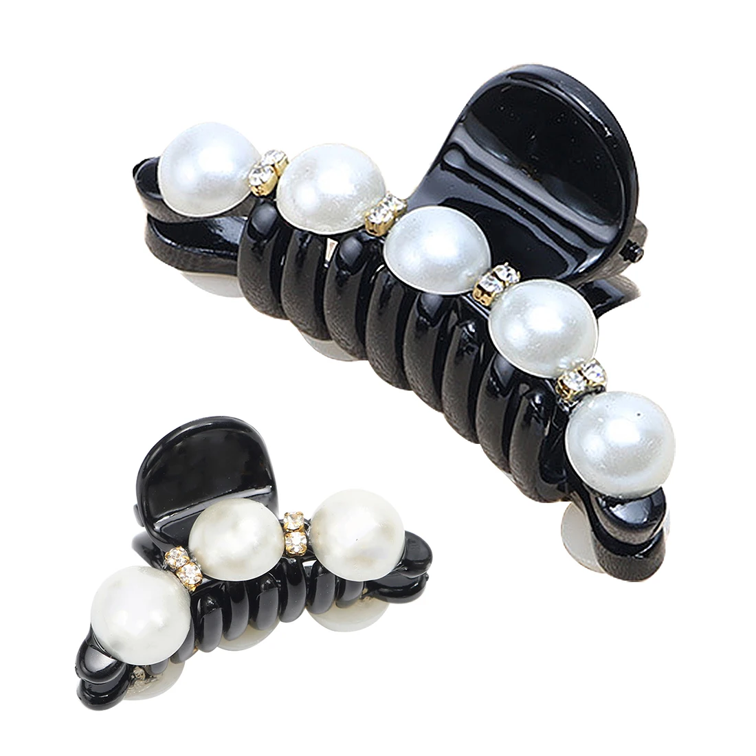 Haaraccessoires Elegant Beautiful Black Medium Acrylic ...