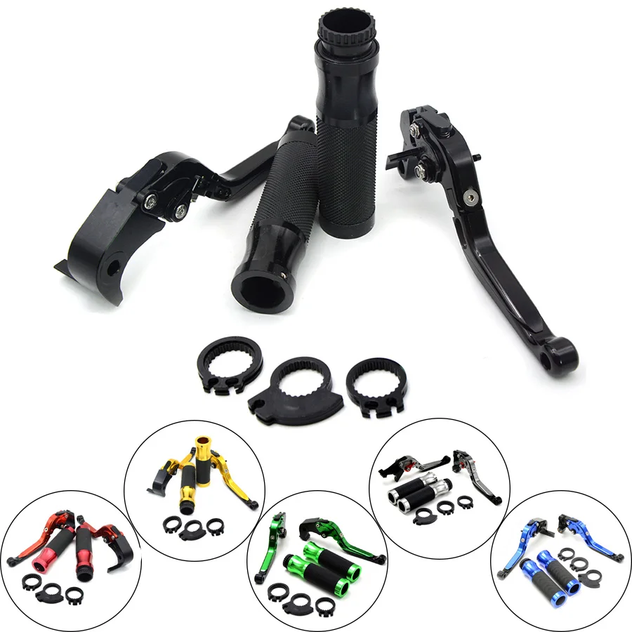 

Motorcycle Brakes Clutch Levers Adjustable Folding Extendable & handlebar handle bar For KAWASAKI NINJA 250R 08 - 12 Z125 15 16