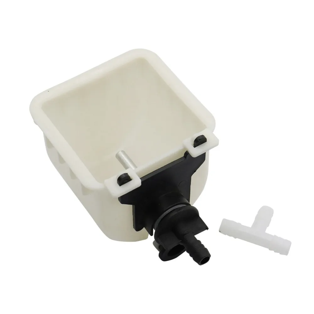 

Farm Rabbit Drinking fountain White Plastic Automatic drinking water bowl Animal feeding Supplies with 9mm barb Connector 1 Sets