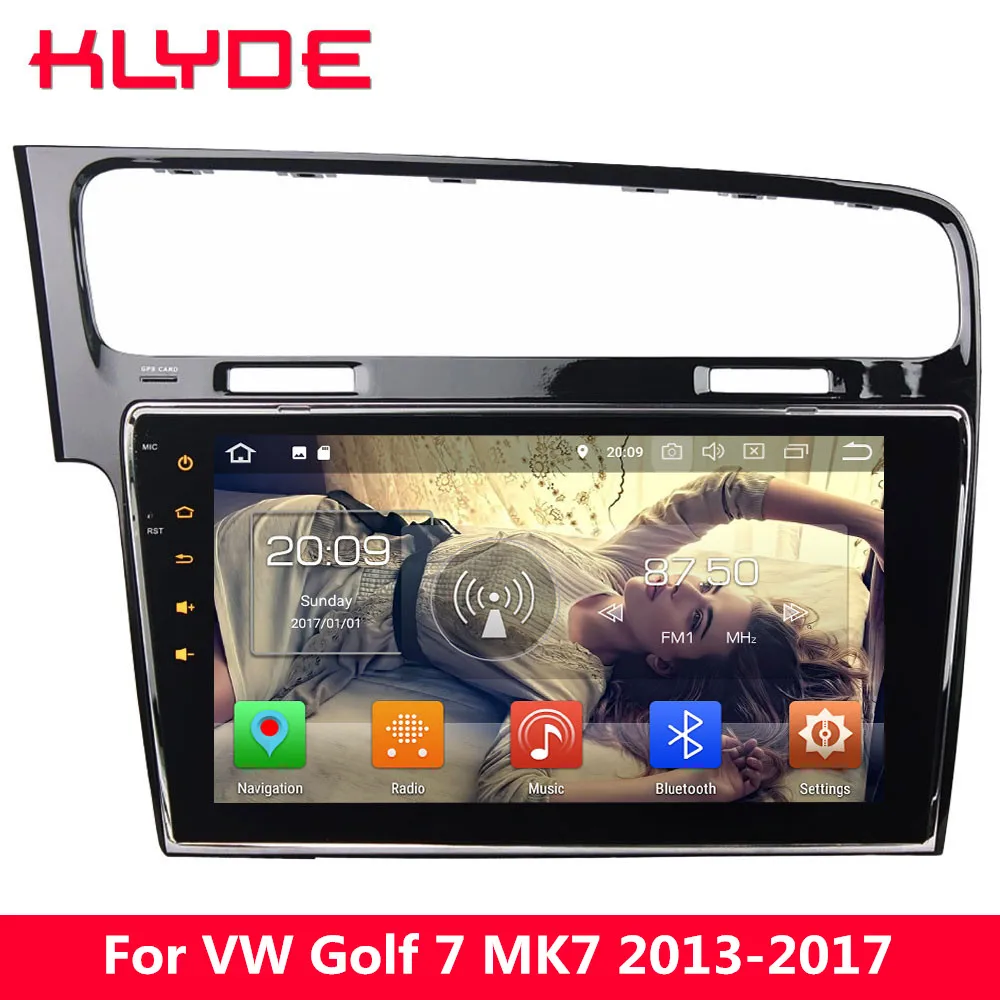 

KLYDE 10.1" IPS 4G Android 8 Octa Core 4GB RAM 32GB ROM Car DVD Multimedia Player Stereo For Volkswagen VW Golf 7 MK7 2013-2017