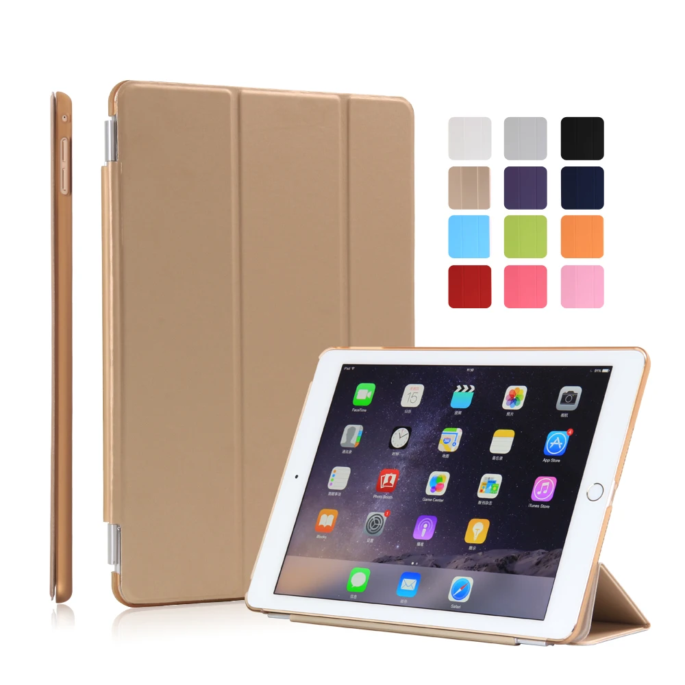 

Ultra-thin Magnetic Smart PU Leather Case for iPad Air2 9.7" Tablet Cover With Auto Sleep/Wake Up