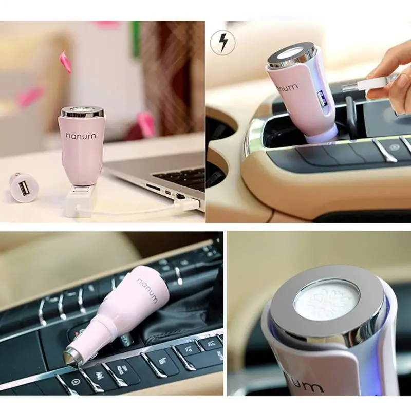 

Car Aroma Diffuser Car Aromatherapy mat Diffuser with Dual Power USB Car Charger