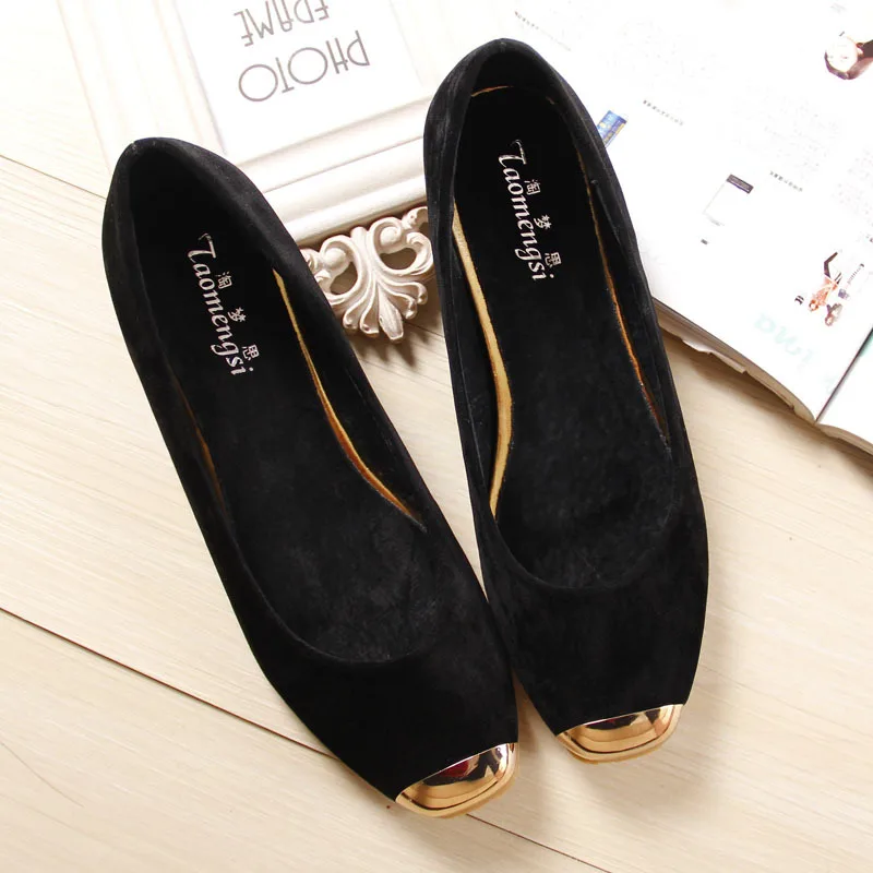 

2018 Women Fashion Flats Shoes Square Toe Leather Shoes Women Loafers Woman Ballet Flats Shoes Girls Student Cute Shoe