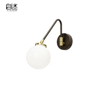 

Nordic Creative Designer Studio Wall Light Art Simply Glass Dining Room Hotel Bedroom Light Fixtures Free Shipping