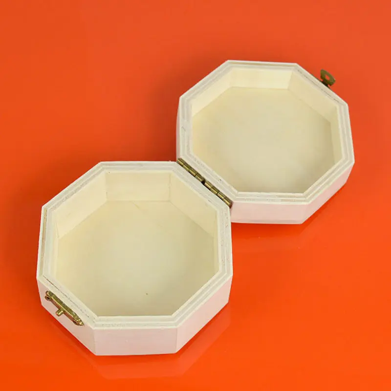 

Простой деревянный восьмиугольный ящик для хранения ювелирных изделий, чехол для хранения, декоративные упаковочные коробки для домашнего декора f2017 3458