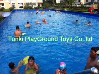 

Steel Frame Swimming Pool/outdoor easily assembled metal swimming pool
