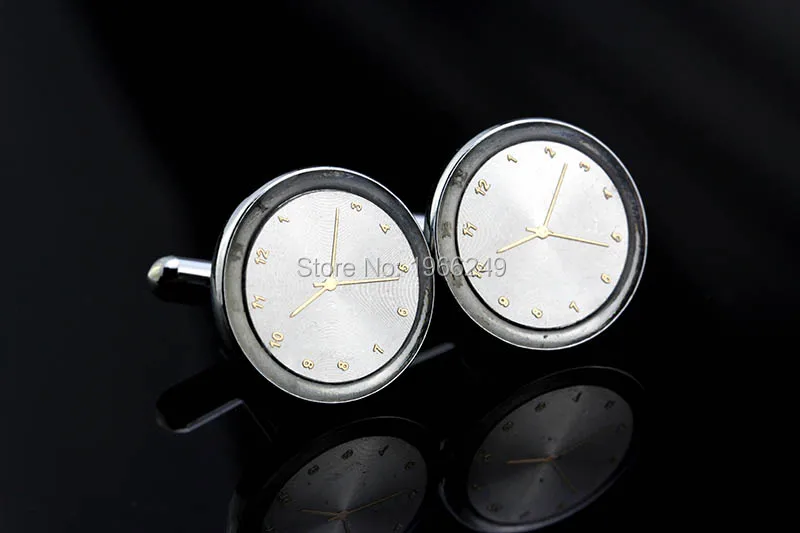 MMS ювелирные изделия Запонки для рубашек для мужчин брендовые запонки пуговицы часы в форме Запонки Высокое качество Свадебные abotoaduras