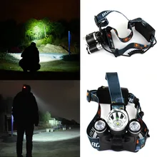 1 шт. RJ-3000 6000лм люмен 3T6 4-mode головной светильник вспышка светильник передняя фара ЕС зарядное устройство