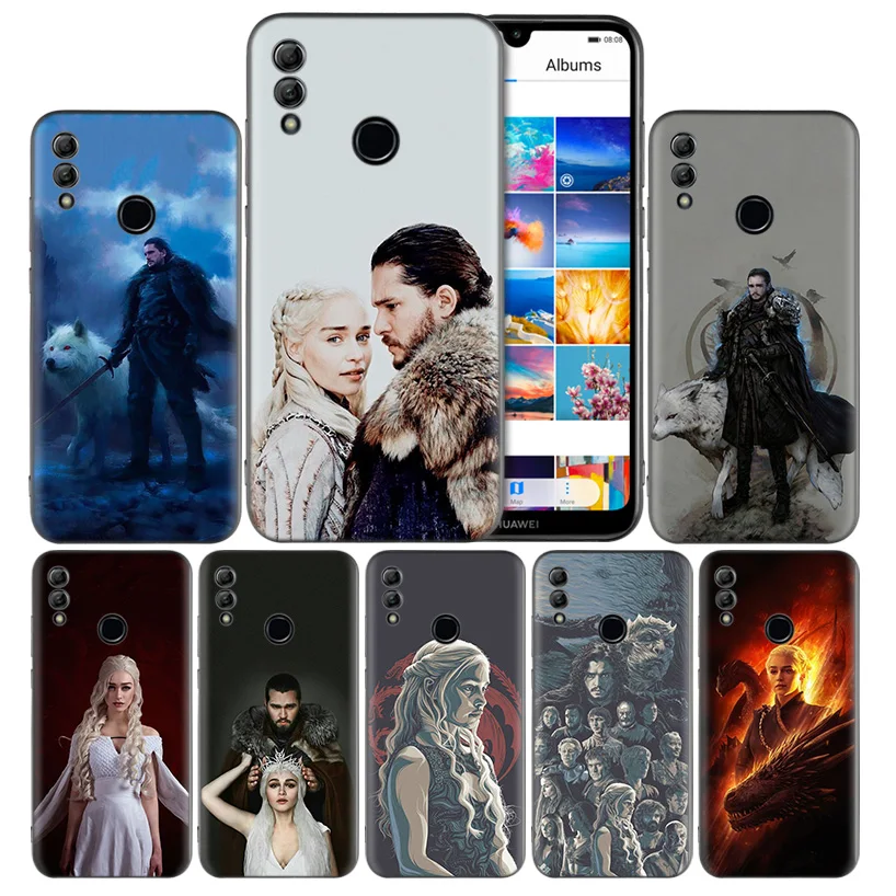 

Silicone Case Cover for Huawei Honor 8X 8C 8A 8S 10 10i 20i 20 Play Y9 Y7 Y6 Y5 Lite Pro 2018 2019 Game Thrones Jon Snow Daenery