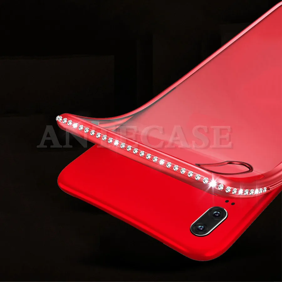 Модный чехол со стразами для Huawei P20 Lite Pro Mate 10 Nova 3E силиконовый мягкий прозрачный