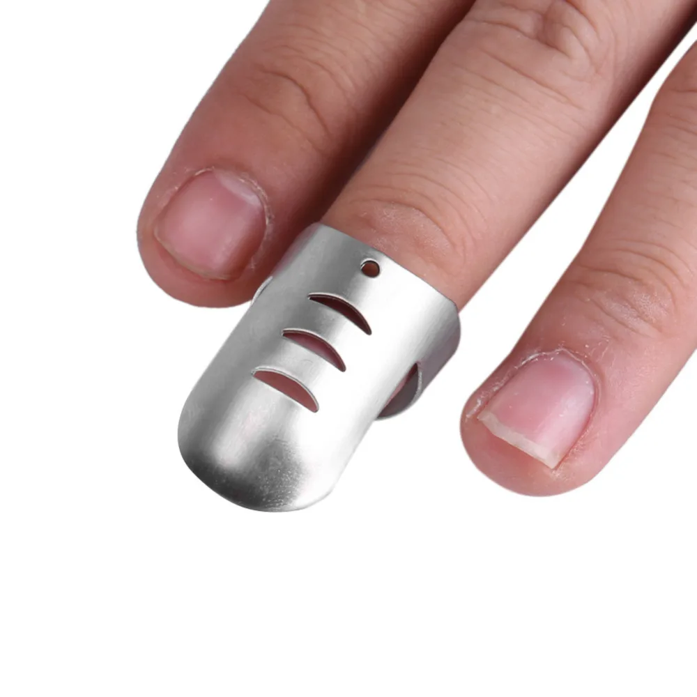 Stainless Steel Finger Guard Finger Protector Knife Guard Safe Slice