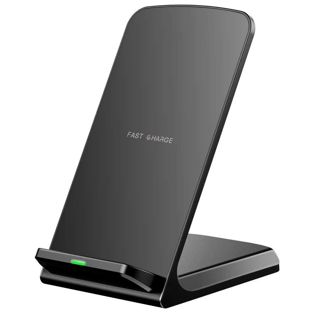 QI Беспроводное зарядное устройство док станция для iPhone X Xs Max XR Samsung Galaxy S8/S9 Note 8 Pad