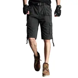 Мужские шорты Карго красивые камуфляжные Летний Лидер продаж хлопок Повседневное мужские короткие штаны Удобная брендовая одежда Для