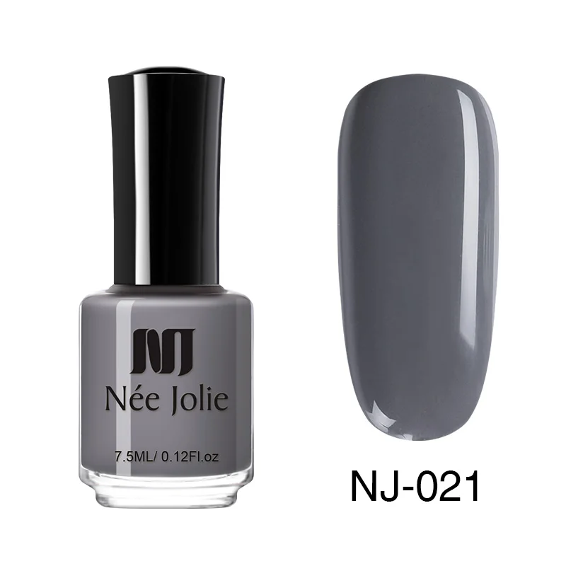 7.5ml Pure-21 Лак для ногтей NEE JOLIE, синий, серый, 3,5 мл, 7,5 мл, быстрая сушка, голографический матовый блеск, зеркальный эффект, лак для ногтей, 18 цветов - Цвет: 7.5ml Pure-21