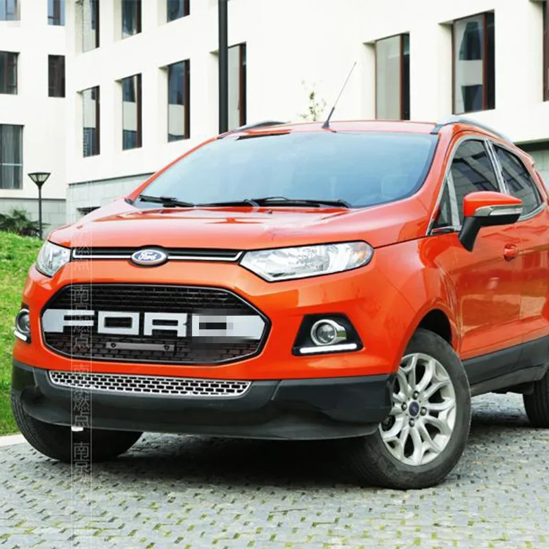 2 шт./компл. серебро для Ford EcoSport модифицированный F150 стиль передний капот Центральная решетка Стайлинг автомобильной решетки 2012 2013