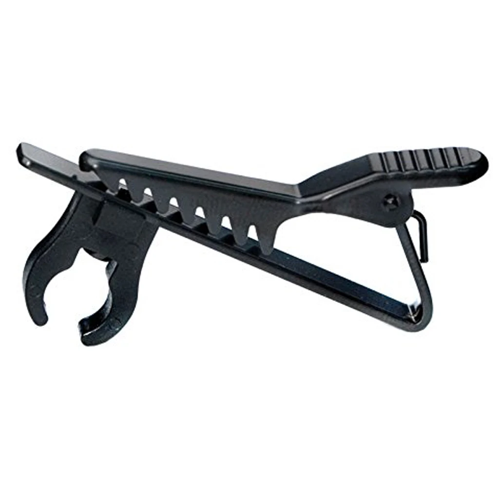 

Lapel Lavalier Clip-on Microphone Clip Shock Secure Clamp Mic Parts Black