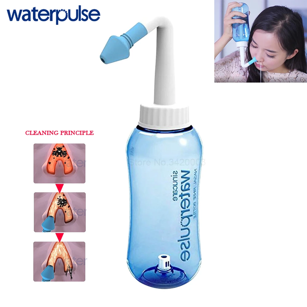 Waterpulse Nose Wash Pot 300Ml Capacity Cleaner Nasal Rinsing System Irrigator Allergies Relief Rinse Neti Sneezer huismerk kopen in de aanbieding Waterpulse Nose Wash Pot 300Ml Capacity Cleaner Nasal Rinsing System Irrigator Allergies Relief Rinse Neti Sneezer huismerk kopen in de aanbieding