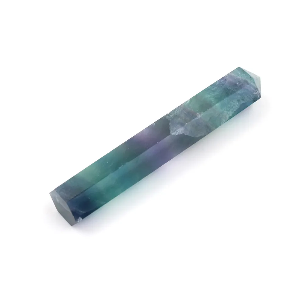 

Natural Fluorite Quartz Crystal Stone ColorfulHome Decorative Stone Gift Necklace Rhinestone Irregular Charms for Home Decor