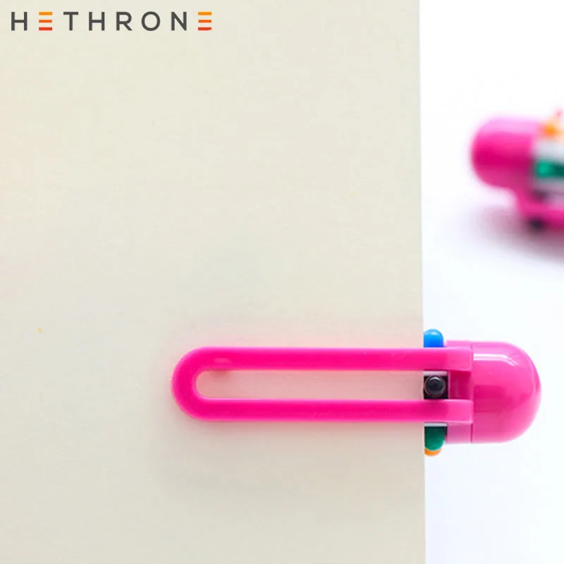 Hethrone 1 шт., 0,1 мм, регулируемая цветная шариковая ручка, креативная, портативная, Kawaii, плюшевая ручка для офисных принадлежностей, Письменная ручка