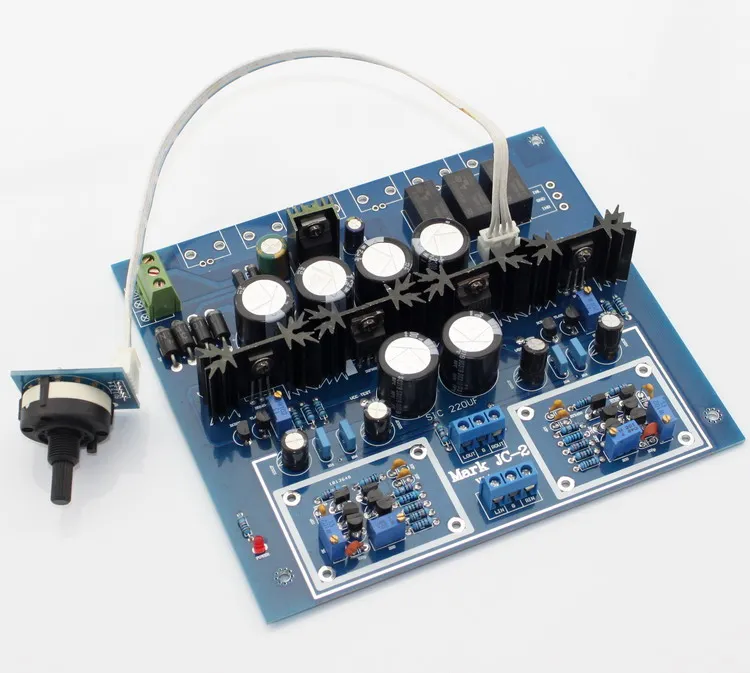 Free ship HIFI JC-2 Preamplifier Board ZTX550 ZTX450 K364 J104 IRF610 IRF9610 3 Channel Input Switch Preamp