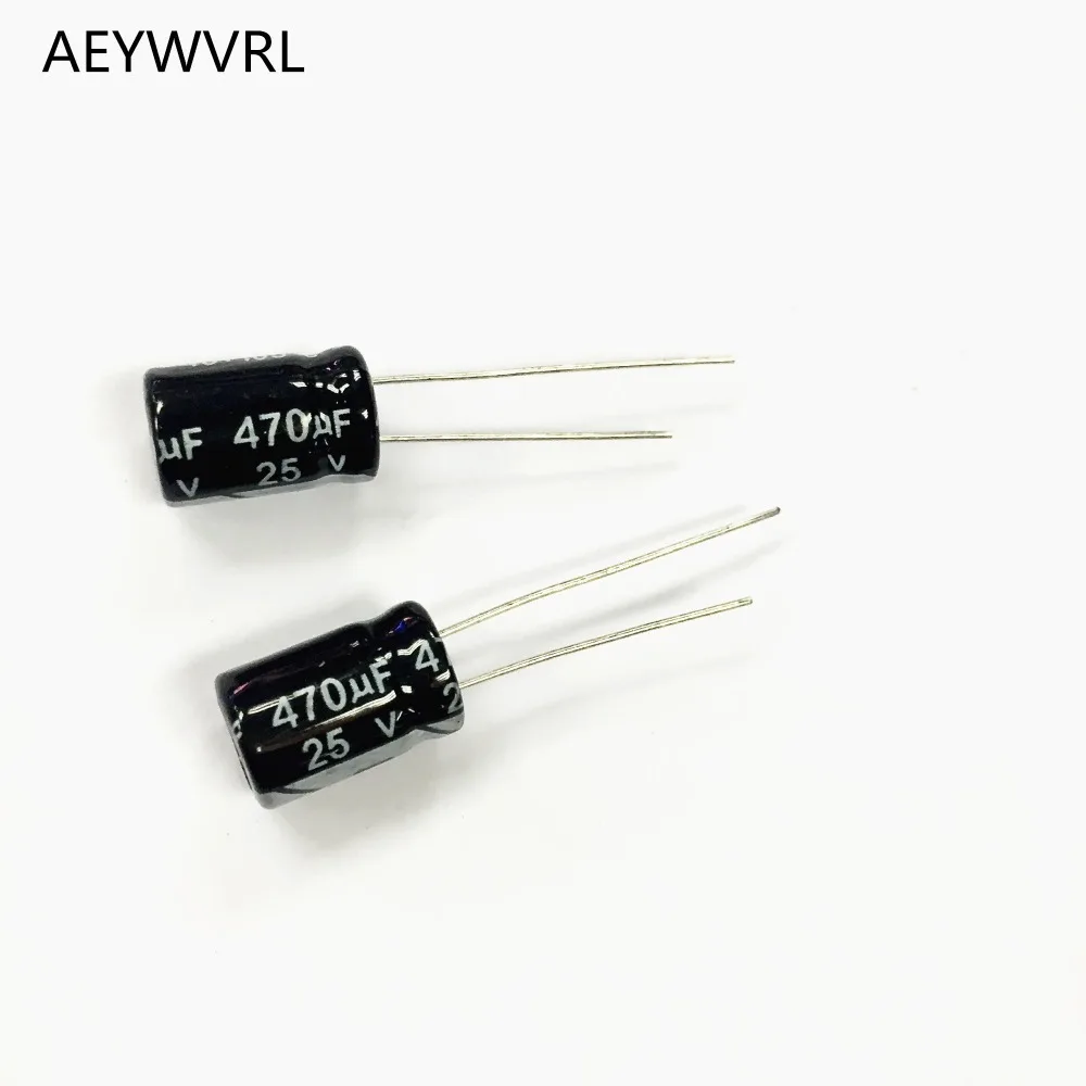 

500pcs New 470UF 25V 8X14MM 24V470UF Aluminum Electrolytic Capacitor