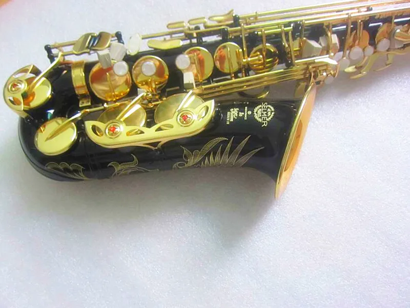 

New High Quality Saxophone Alto Sax selmer LOGO Alto Saxophone Musical Instruments Professional E flat Sax Blac Gold Shipping
