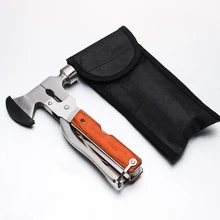 50 шт./лот Открытый аварийный многофункциональный молоток топор с отверткой пила плоскогубцы спасательные