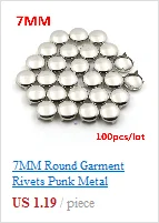 6-12 мм круглые квадратные Шипы Заклепки для одежды четыре когти металлические шпильки и шипы для одежды 100 шт./лот