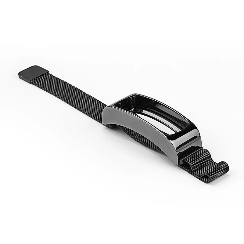 

milanese loop strap for huawei honor 3 stainless steel band Magnetic button strap smart watch Metal protective case Free adjust