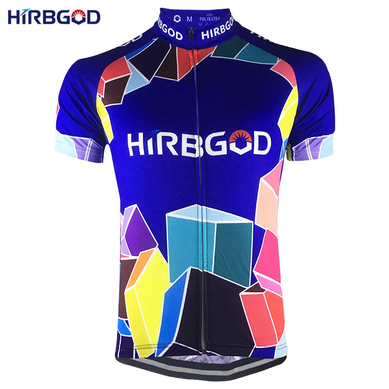 HIRBGOD Мужская футболка для велоспорта с коротким рукавом новейший стиль синяя одежда для велосипеда летняя одежда для велоспорта Топ рубашка, HK130 - Цвет: HK060