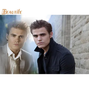 

Custom Paul Wesley Poster Cloth Silk Poster Home Decoration Wall Art Fabric Poster Print 30X45cm,40X60cm.50X75cm,60X90cm