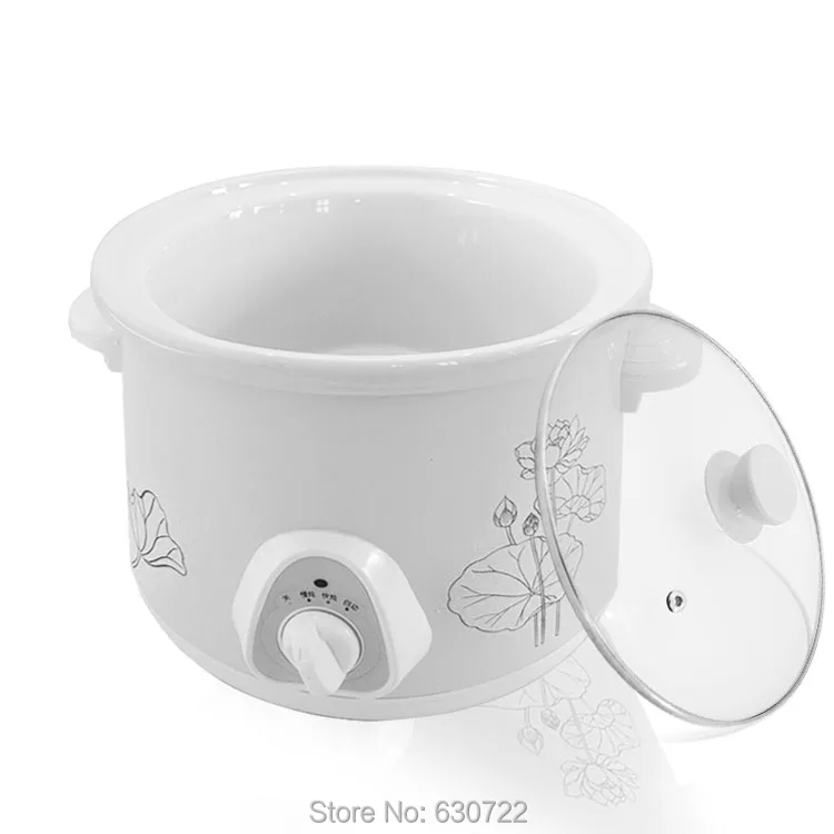 

Dani Zhang 220V 2.5L Ceramic Whiteware liner Slow stew Electric cooker 2-4 people use
