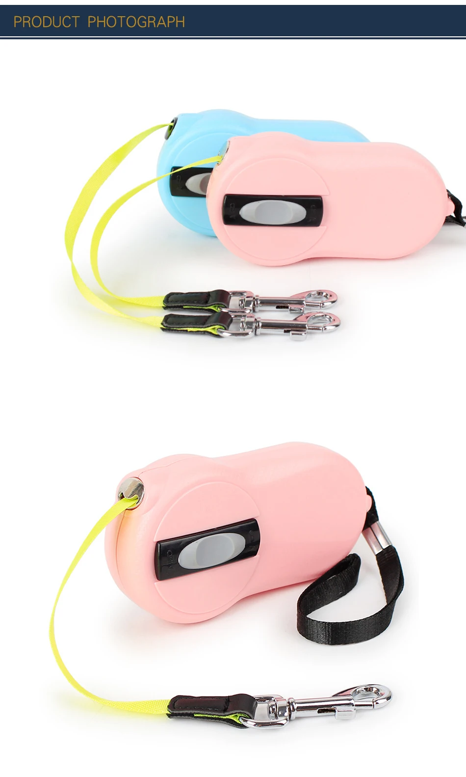 2M Pet Cat Dog Automatic Retractable Leash ABS Flexi Pet Walking Leads Small Dog Extendable Traction Rope Leashes Dropshipping (1)
