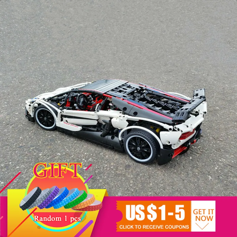 

23006 2838Pcs Genuine Set The Hatchback Type R Building Blocks Bricks MOC Technic Series Educational Toys Model Boy Gifts