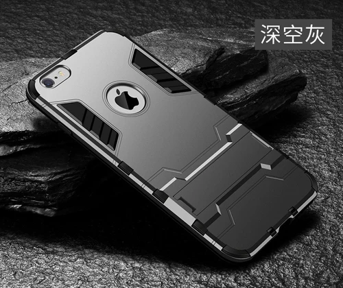 Чехол для iPhone 11 Pro Max X XR 5C 5S защитный жесткий чехол для Apple на i Phone 7 8 Plus XS SE 6 6S Shockprooof чехол s - Цвет: Grey