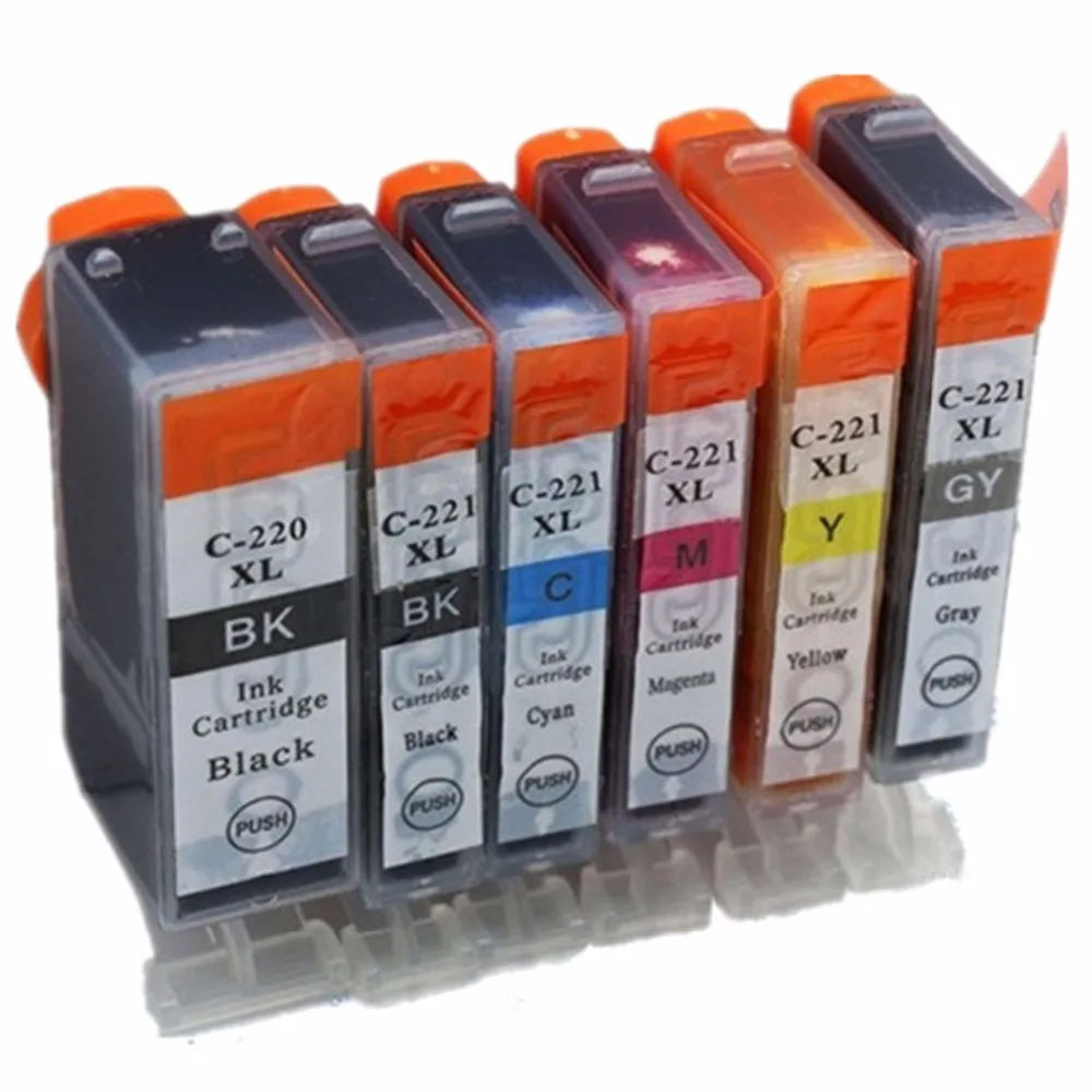 Замена PGI 220 CLI 221 220XL XL PGI220 PGI220XL чернильные картриджи для Canon Pixma MP640 MP640R MP980 MP990|ink
