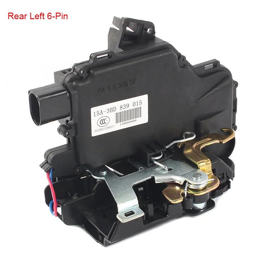 Rear Left 6 Pin Passenger Side Door Lock Latch For VW Jetta Golf MK4 IV
